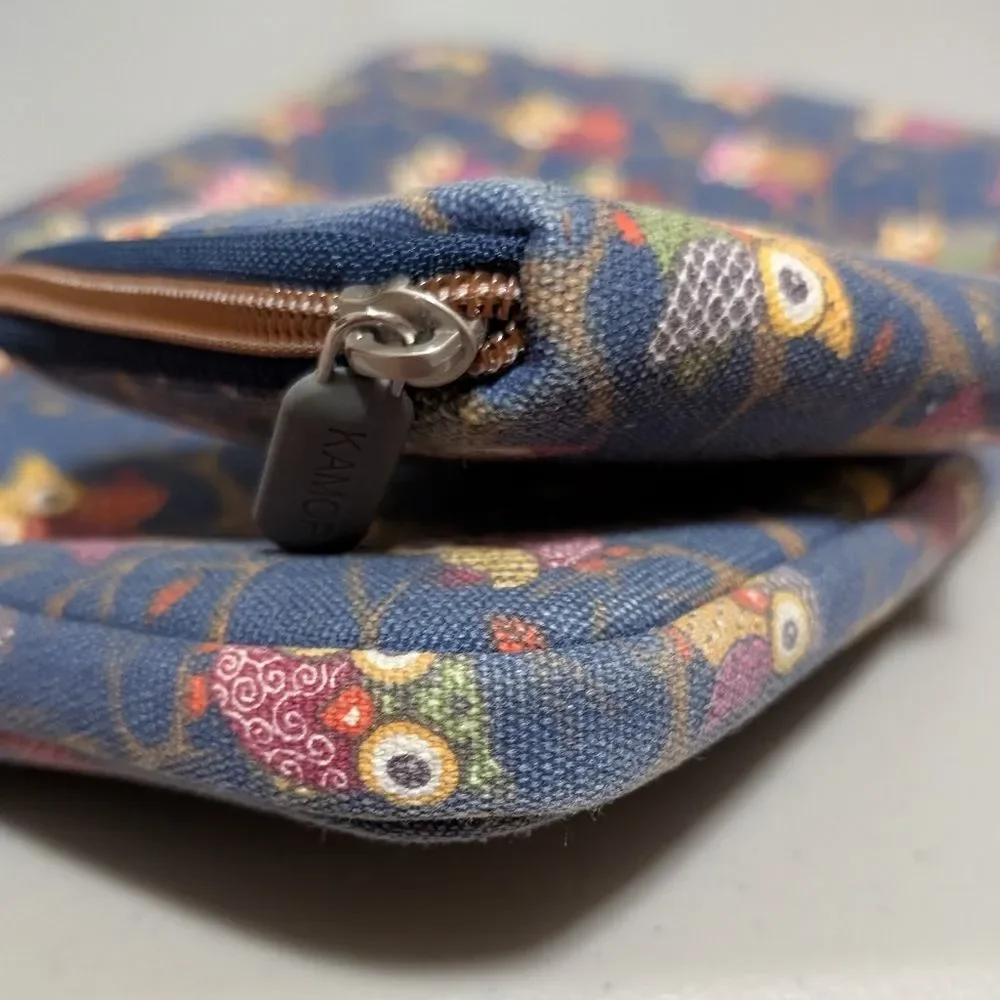 Kamor 2 piece laptop sleeve with wallet owl animal padded bohemian computer case